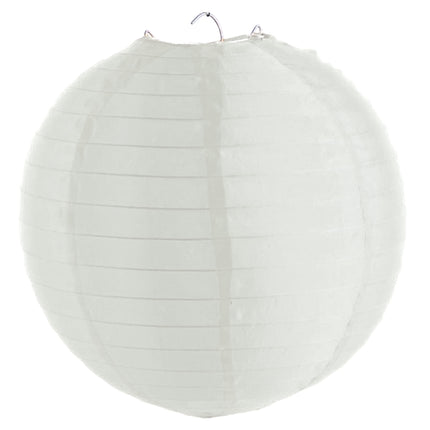 Funny Fashion Witte lampion nylon 50cm