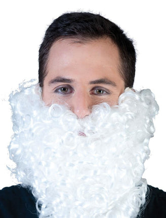 Funny Fashion Witte nep baard kerstman