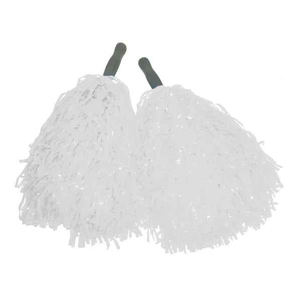 Funny Fashion Witte pom poms met stokje