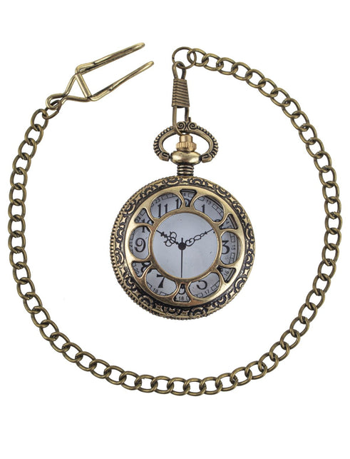 Funny Fashion Zakhorloge steampunk met ketting