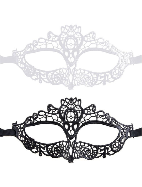 Funny Fashion Zwart oogmasker met kant Mila