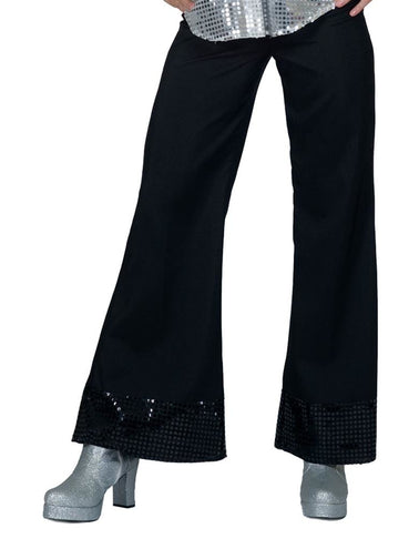 Funny Fashion Zwarte glitter discobroek