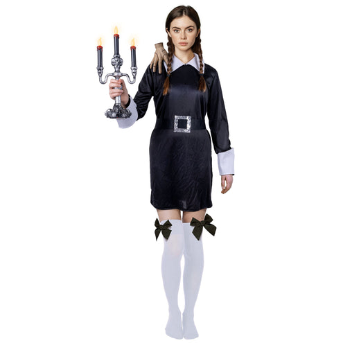 Funny Fashion Zwarte jurk voor Wednesday