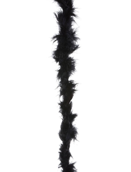 Funny Fashion Zwarte marabou boa 2mtr
