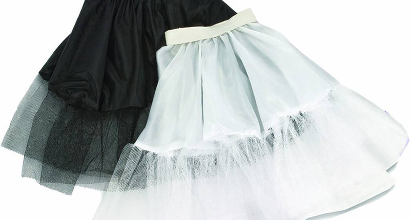Funny Fashion Zwarte petticoat 55cm