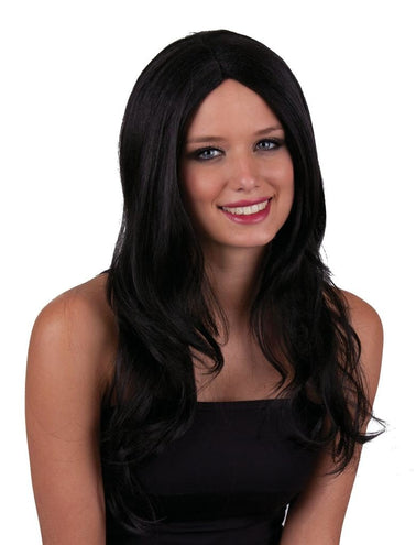 Funny Fashion Zwarte pruik Daphne sexy look