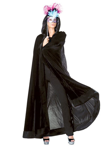 Funny Fashion Zwarte Venetiaanse cape