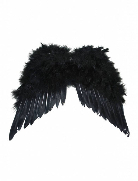 Funny Fashion Zwarte veren vleugels
