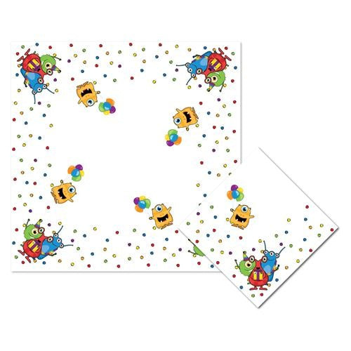 Haza Witbaard Servetten Monster Party 25x25 cm 20 stuks