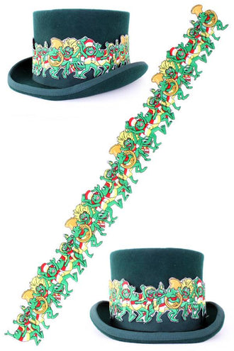 PartyXplosion Applicatie kikker polonaise / hoedenband 65 cm