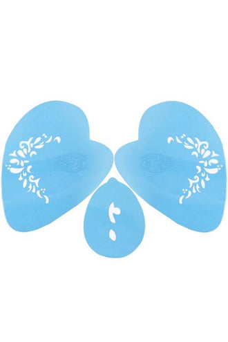 PartyXplosion Aqua schmink sjabloon fantasy prinses