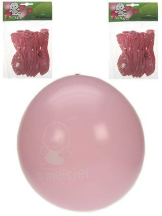PartyXplosion Ballonnen geboorte meisje roze