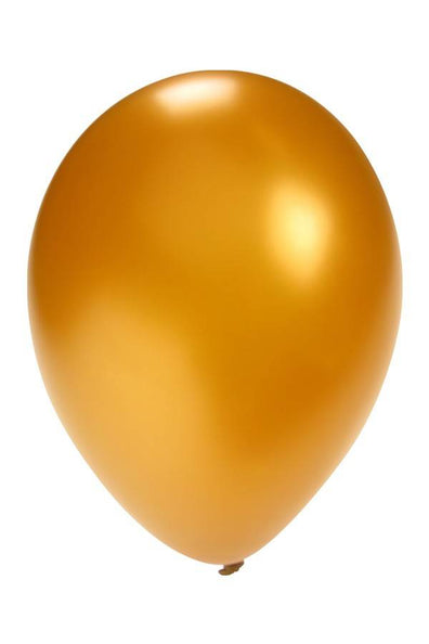 PartyXplosion Ballonnen metallic goud 5 inch  100 stuks