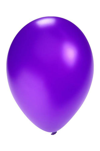 PartyXplosion Ballonnen metallic Paars  5 inch  100 stuks