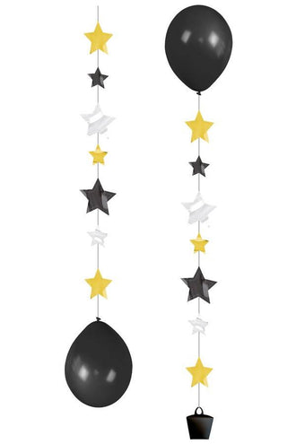 PartyXplosion Ballonnen slinger met sterren 1mtr