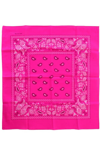 PartyXplosion Bandana fluor roze 53 x 53 cm.