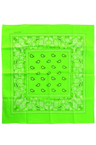 PartyXplosion Bandana neon groen 53 x 53 cm