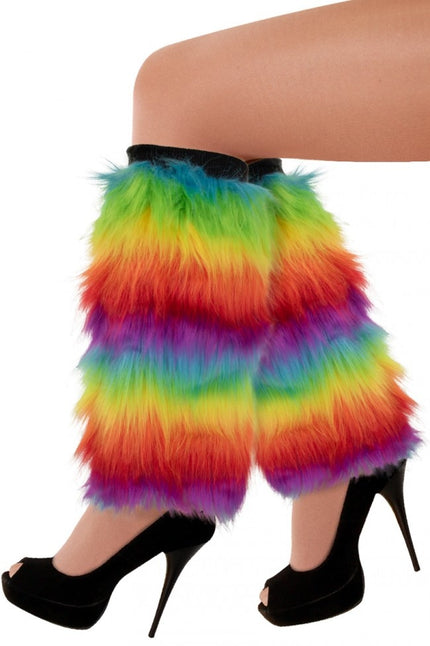 PartyXplosion Beenwarmers pluche regenboog