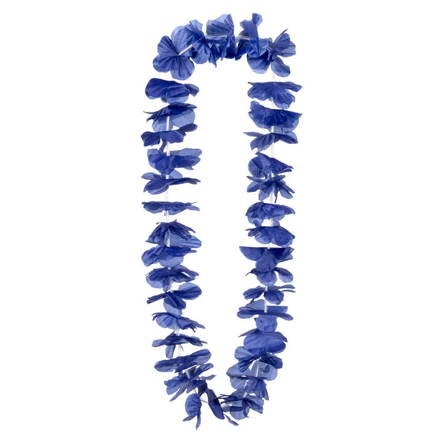 PartyXplosion Blauwe hawaii krans slinger
