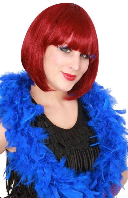 PartyXplosion Blauwe veren boa populair