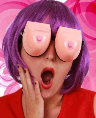 PartyXplosion Borsten bril tieten