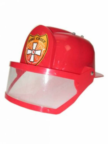PartyXplosion Brandweerhelm rood met vizier