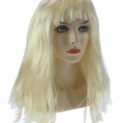 PartyXplosion Carnaval- & feest accessoires: Pruik, lang haar met pony