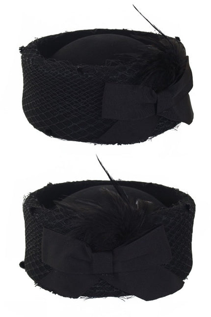 PartyXplosion Dameshoed wolvilt zwart hoog model