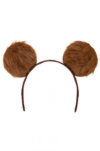 PartyXplosion Diadeem grote pluche oren bruin