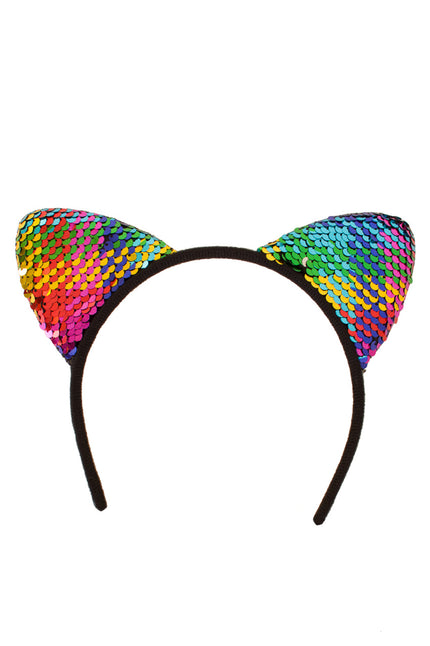 PartyXplosion Diadeem oortjes glitter multicolour