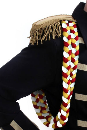 PartyXplosion Erekoord rood-wit-geel dia 3 cm / 1 m lang