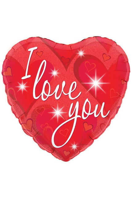 PartyXplosion Folie-ballon hart vorm I love you 45.7cm
