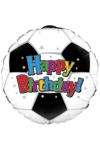 PartyXplosion Folie-ballon voetbal Happy birthday 45.7cm