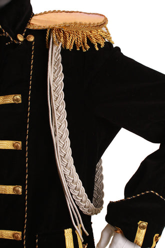 PartyXplosion Gevlochten erekoord zilver 1 meter, 30 mm.