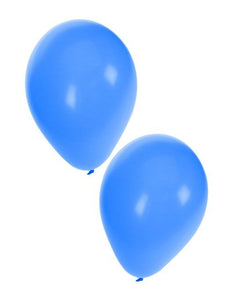 PartyXplosion Helium ballonnen 50 x blauw nr 10