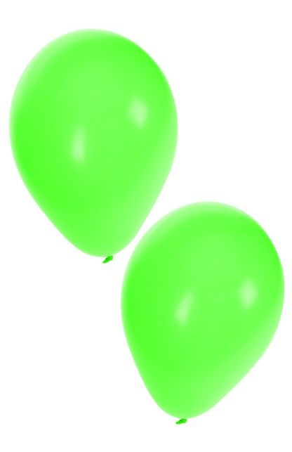 PartyXplosion Helium ballonnen 50 x  groen nr 10