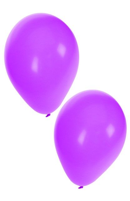PartyXplosion Helium ballonnen 50 x paars nr 10