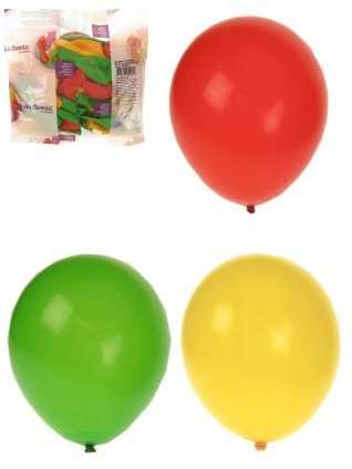 PartyXplosion Helium ballonnen rood/geel/groen  per 50 mt 10