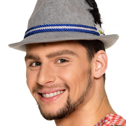 PartyXplosion Hoed Bierfeest grijs