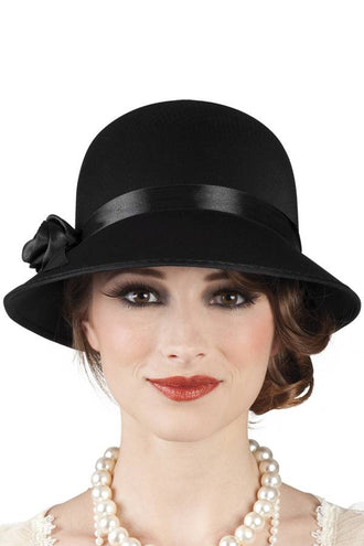 PartyXplosion Hoed Charleston lady zwart