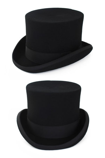 PartyXplosion Hoge hoed wolvilt zwart mt 59