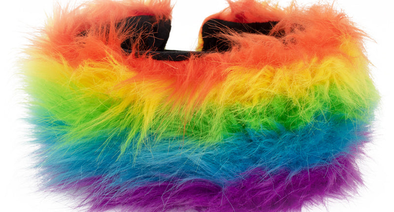 PartyXplosion Hoofdband pluche regenboog