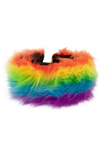 PartyXplosion Hoofdband pluche regenboog