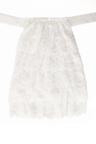 PartyXplosion Jabot kant luxe wit