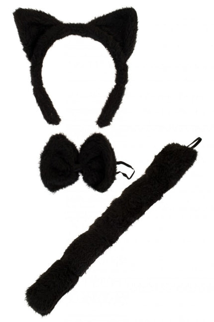 PartyXplosion Katten oren met staart en strik
