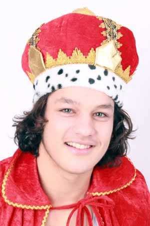 PartyXplosion Koningskroon stof one size