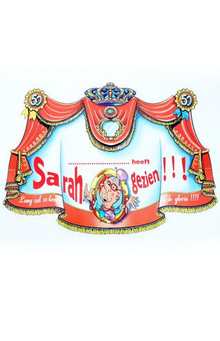 PartyXplosion Kroonschild heeft Sarah gezien