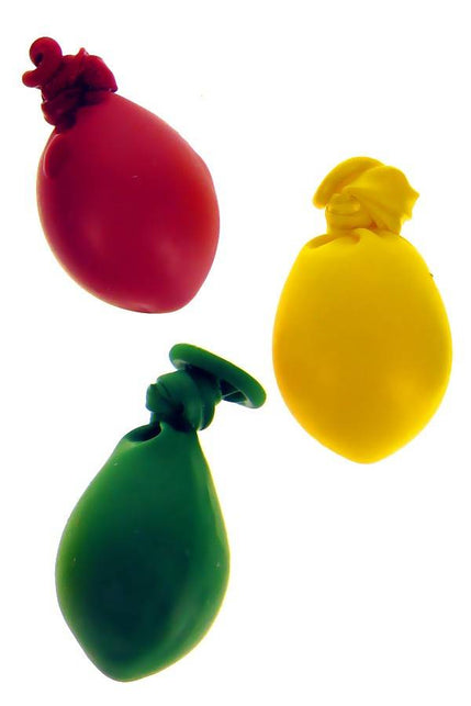 PartyXplosion Mini ballonnen nr. 5 rood/geel/groen 50 st