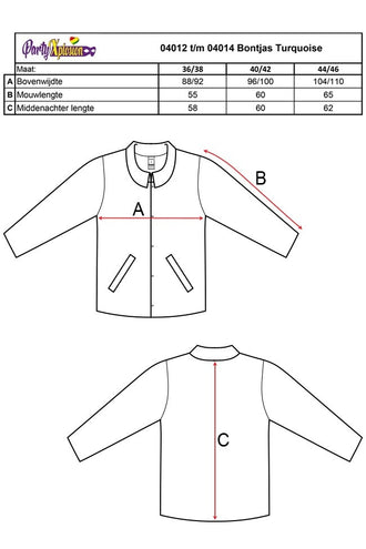 PartyXplosion Nep bontjas pak  Alice wit
