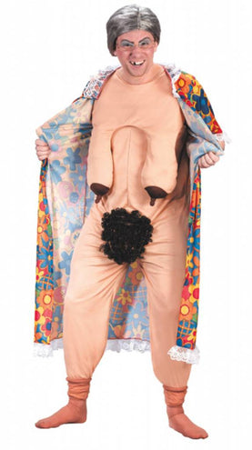 PartyXplosion Oma kostuum de exhibitionist naaktpak